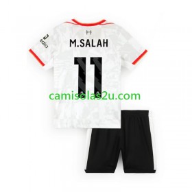 Camisolas de futebol Liverpool M.SALAH 11 Criança Equipamento 3ª 2024/25 Manga Curta
